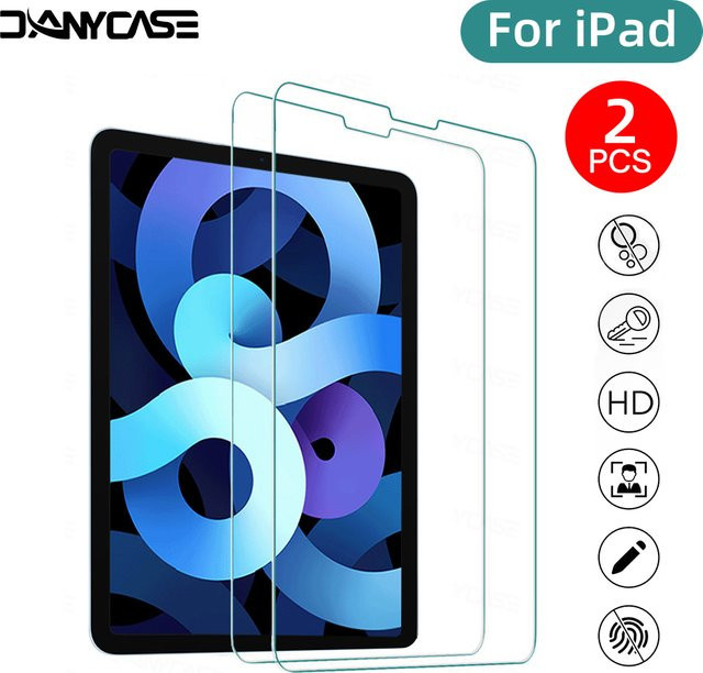 2 Stück Displayschutzfolien aus gehärtetem Glas für Apple iPad Air 11/13 M2, iPad Pro 11/13 M4 und iPad 3/4/5/6/7/8/9/10, transparent - Bild 1
