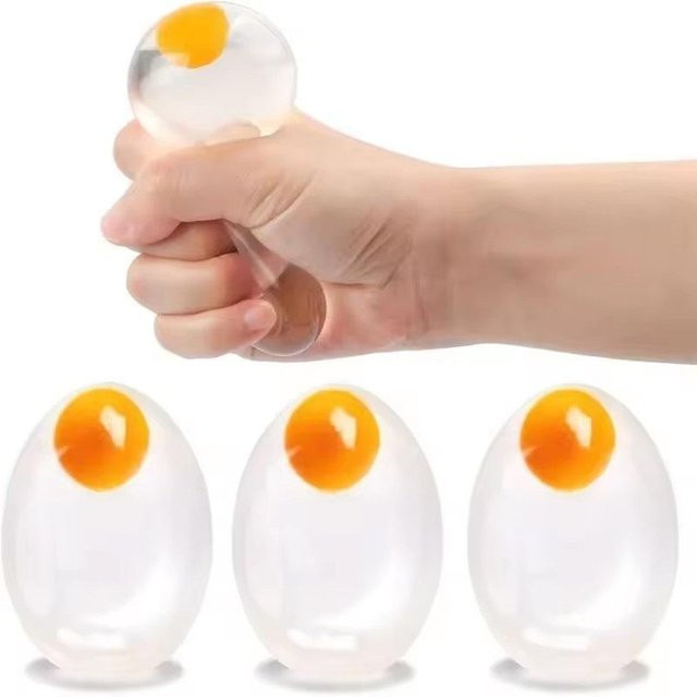 Bai Fen Bai Toys Transparent Simulation Ei Squishy, Stressabbau Bälle, Fidget Spielzeug - Bild 1