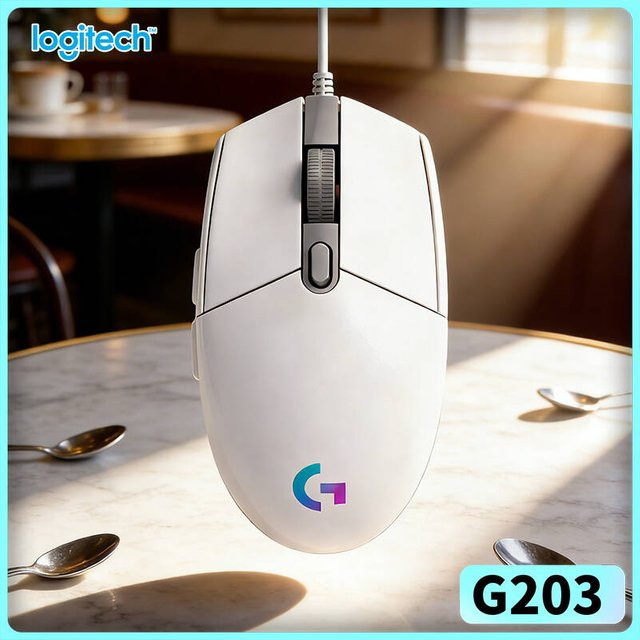 Logitech G203 RGB Gaming-Maus in Schwarz mit 8000 DPI - Bild 1