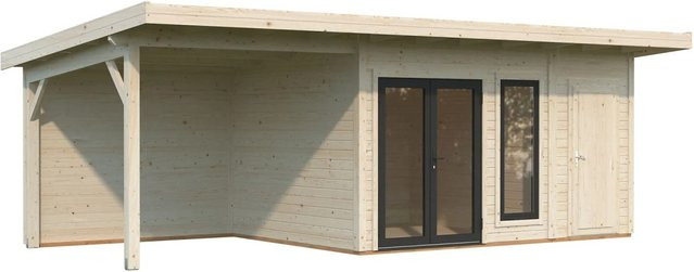 Palmako Gartenhaus Aurelia aus Fichtenholz mit Pultdach in Natur - Bild 1