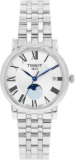 Tissot Armbanduhr Carson Premium, Mondphase, Edelstahl, Weiß, Damen - Bild 1