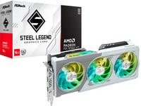 ASRock Radeon RX 9060 XT STEEL LEGEND OC Grafikkarte, 16GB, Weiß - Bild 1