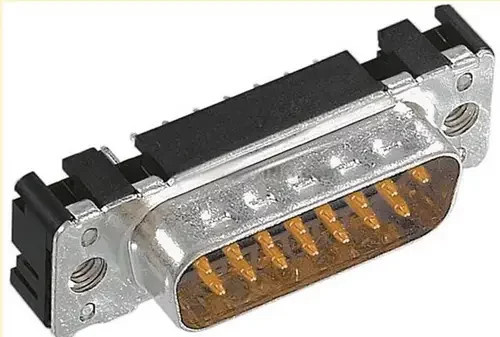 Harting D-SUB Stiftleiste 180 Grad Polzahl 37 Silber zum Löten - Bild 1