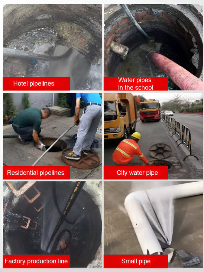 eelhoe Hochdruck-Rohrbaggerwerkzeug zur Reinigung von verstopften Waschbecken, Rohren und Wasserhähnen für Küche und Badezimmer - Bild 6