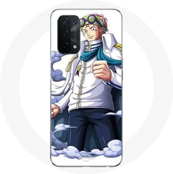 Coby Handyhülle für Oppo A74 5G mit One Piece Anime Design in Weiss und Multicolour, flexibel - Bild 1