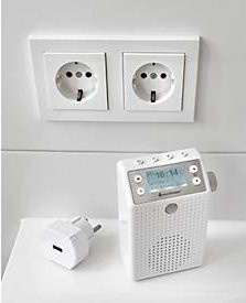 Soundmaster DAB60WE Digitalradio mit DAB+/UKW, Bluetooth und Bewegungssensor, Weiß - Bild 1
