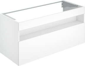 Keuco Waschtischunterschrank Stageline in Weiß mit Glasfront und Soft-Close-Türen, B/T/H: 120 x 49 x 62,5 cm - Bild 1