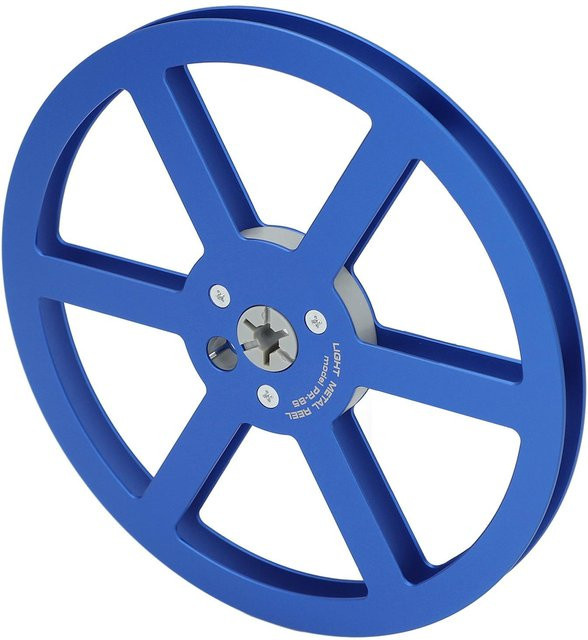 OutsideWorld Professionelle Aluminiumlegierung Tonband Aufwickelspule 14,7 Zoll mit 6 Löchern in Blau - Bild 1