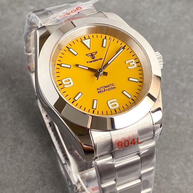 Tandorio Armbanduhr, Automatik, Edelstahl, Grün, 36 mm, Herren - Bild 1