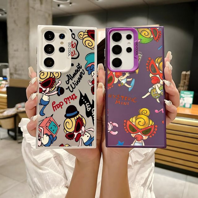 Glänzende Cartoon H-Hysteric TPU Schutzhülle für Samsung Galaxy S25 S24 S23 S22 S21 Ultra Plus 5G in Multicolour - Bild 1