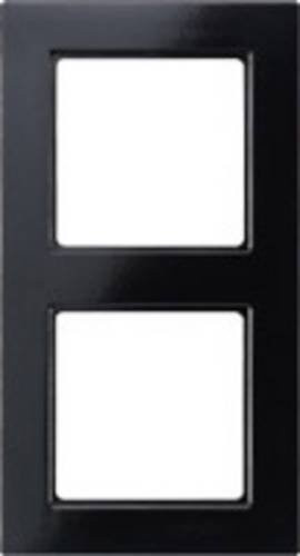 Jung 2fach Rahmen Schwarz AC582SW - Bild 1