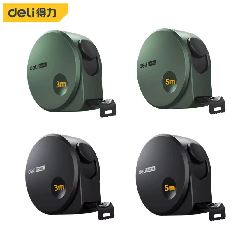 Deli Tools Digitales Maßband in Orange und Grün, tragbares metrisches Einziehmaßband für Haushalt und Holzbearbeitung, 3 m oder 5 m - Bild 2