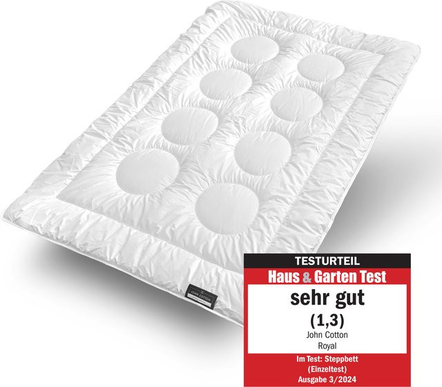 JOHN COTTON Ganzjahres-Steppbett Royal aus Microfaser, B/T: 135 x 200 cm - Bild 1