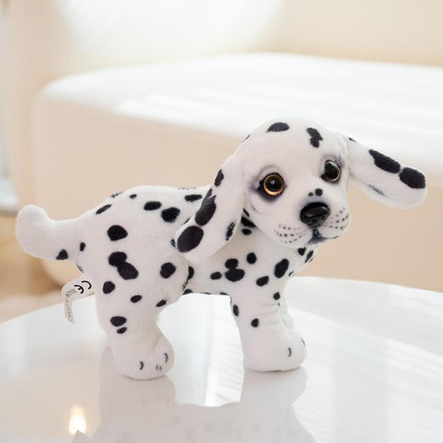 Yiran Health & Beauty Plüschhund Dalmatiner Bulldogge Beagle Chihuahua, Kuscheltier, 20cm - Bild 1