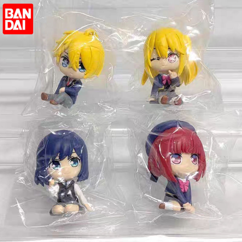 Bandai Oshi No Ko Mini Sitzende Gashapon-Figuren Arima Kana Ruby Hoshino Aqua Akane Kurokawa Anime Desktop-Deko aus Kunststoff, mehrfarbig - Bild 1