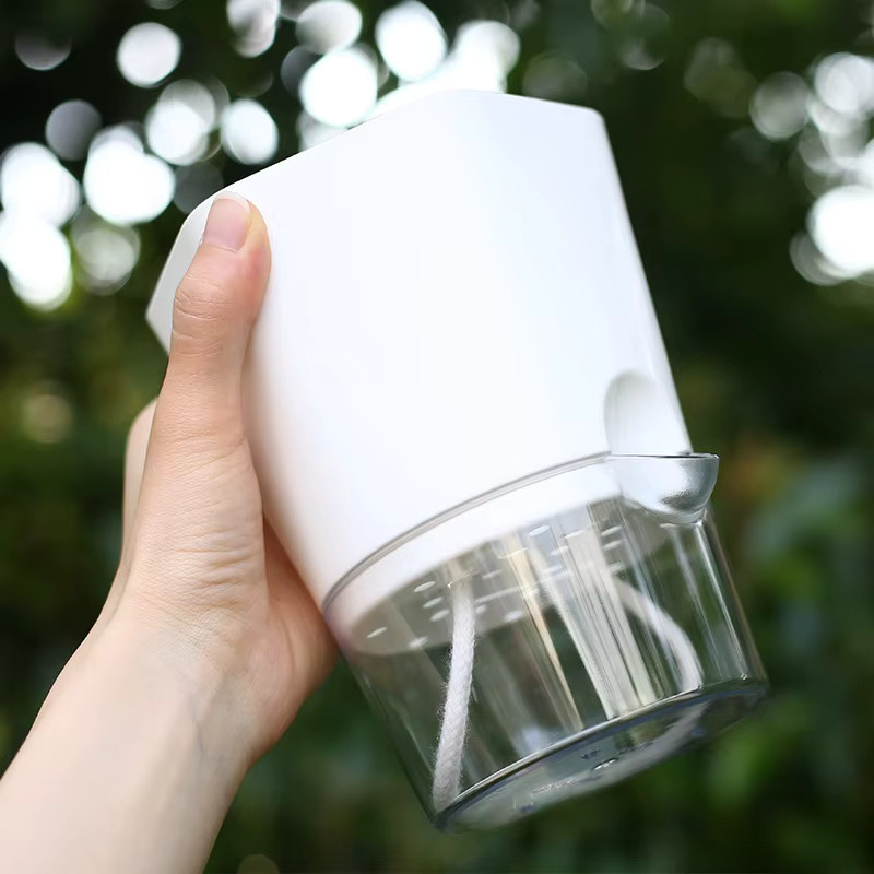 Automatischer Blumentopf aus Kunststoff in Weiß mit transparentem Wasserstandsanzeiger für Sukkulenten und Zimmerpflanzen - Bild 4