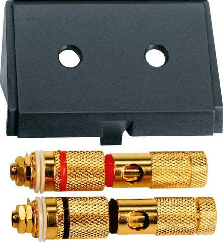 Merten Lautsprecher-Steckdose System M in Schwarz - Bild 1