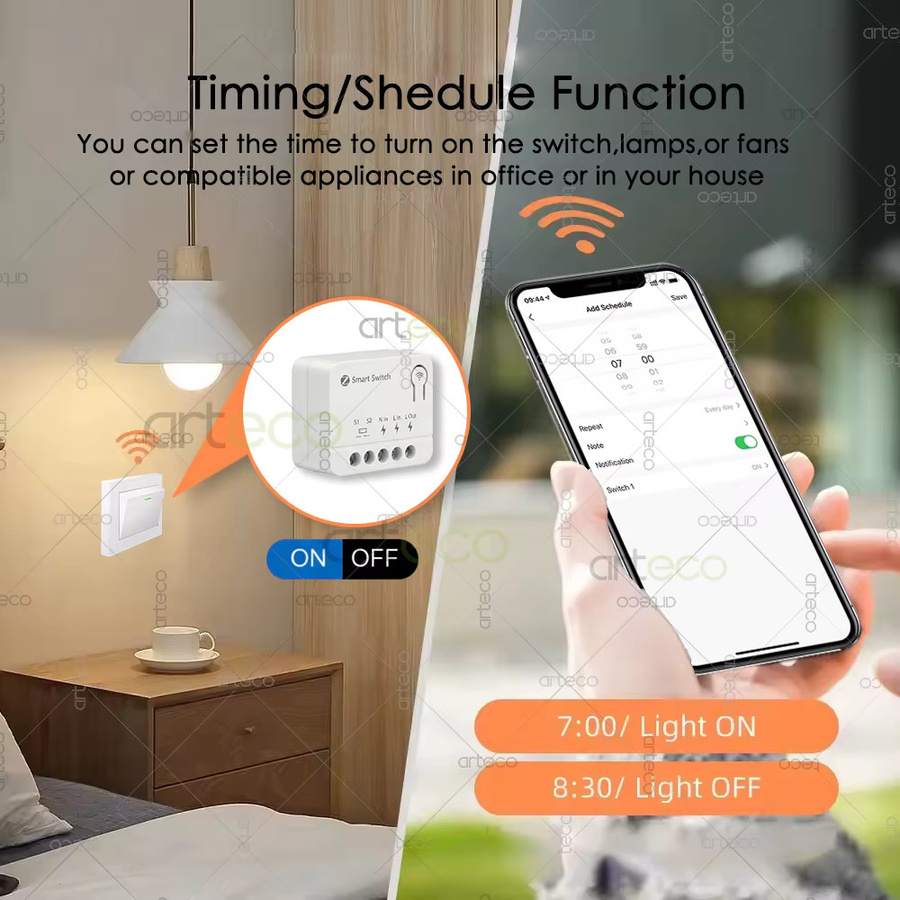 Forubest Zigbee Mini-Schalter Smart Switch Modul in Weiß mit App-Fernbedienung und Zeitsteuerung für deine Hausautomation - Bild 3