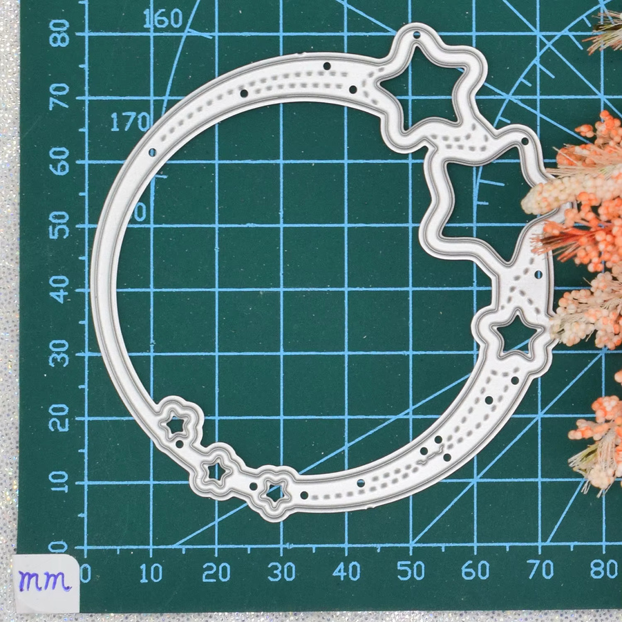 Metall Schneidestempel mit Stern und Kreis für DIY Scrapbooking und Bastelarbeiten - Bild 3