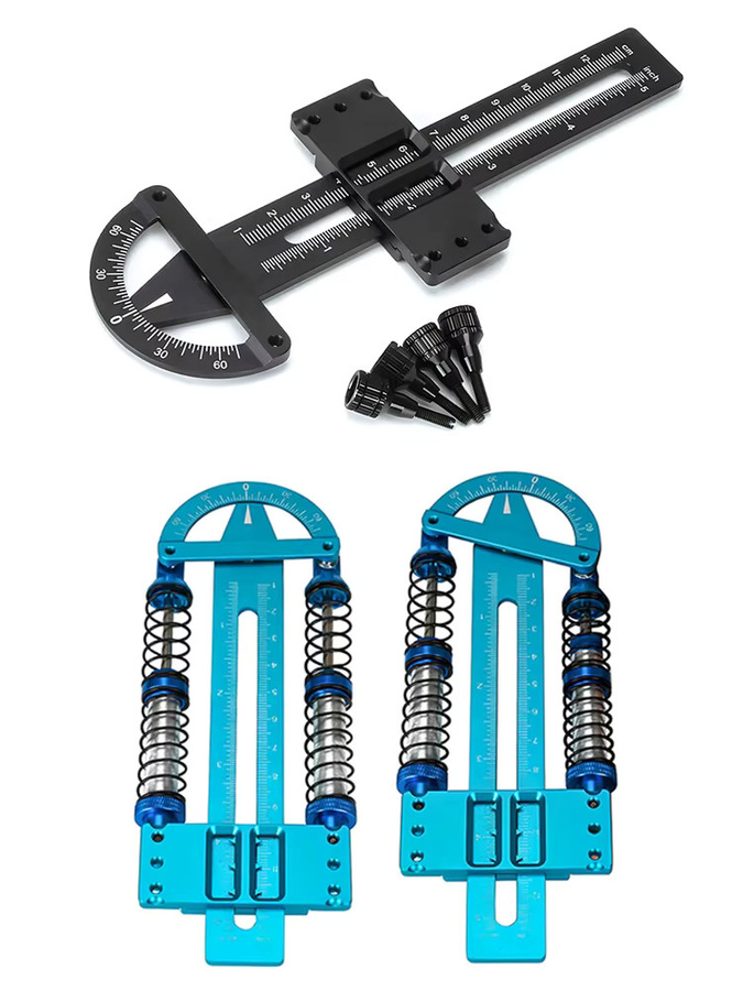MALOM RC Aluminium-Stoßdämpfer-Ausgleichsmesswerkzeug, Metall, Blau - Bild 1