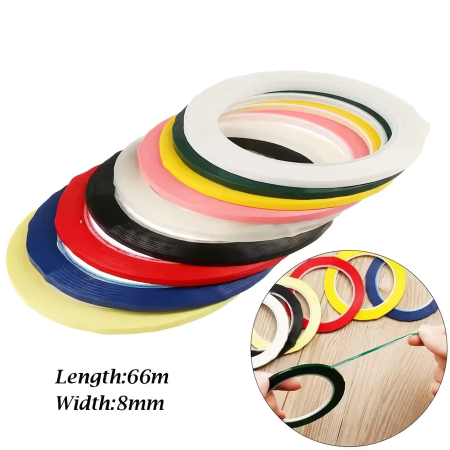 NEWLLEXX Zahnmedizinisches Klebeband zur Positionierung und Identifikation, farbig, 8 mm Breite, 66 m Länge, hochtemperaturbeständig bis 120 °C - Bild 5