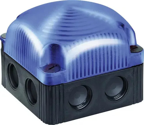 Werma Signalleuchte LED 853.510.55 Blau Blitzlicht 24 V/DC wandmontiert - Bild 1