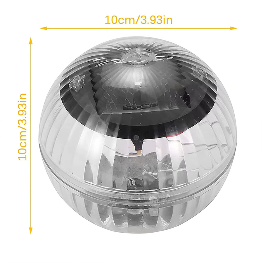 Wasserdichte Solar LED Poolleuchte Multicolor als schwimmende Glow Globe für Garten und Brunnen - Bild 5