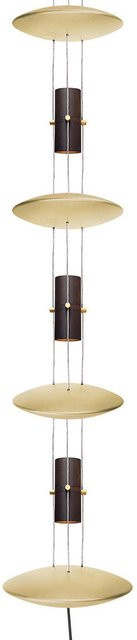 Oligo Bel-Air LED-Pendelleuchte in Gold/Messing mit Bodendiskus und warmweißem Licht (2700K) - Bild 1