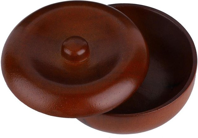 CosyHome Rasierseifenschale aus Kautschukholz mit Deckel, Black, Herren - Bild 1