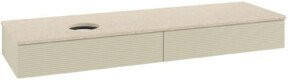 V&B Waschtischunterschrank Antao mit Frontstruktur in Botti-Farbe, Breite: 160 cm, Tiefe: 50 cm - Bild 1