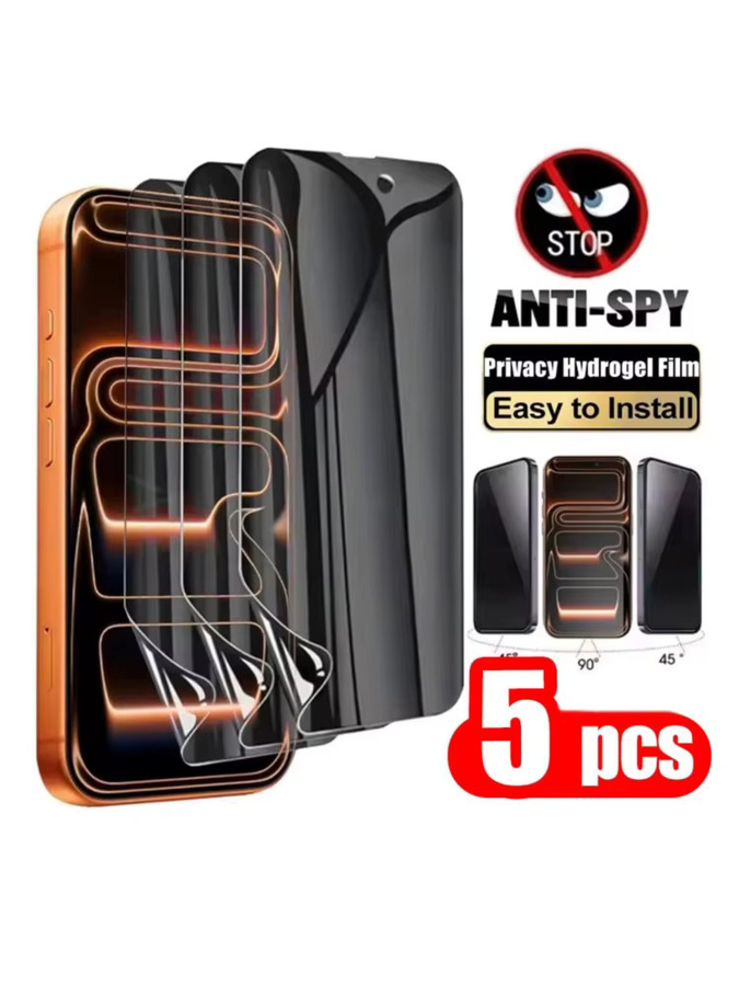 Anti-Spion Hydrogel Displayschutzfolie für Apple iPhone 11 12 13 14 15 16 17 Pro Max Plus XR XS in Transparent - Bild 5