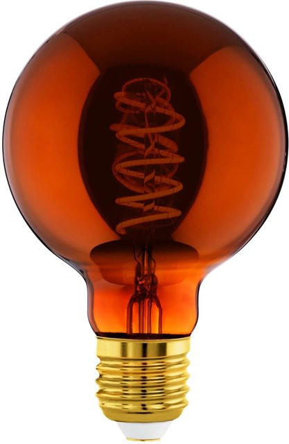 Eglo LED Leuchtmittel E27 Globeform Vintage Kupfer Transparent Warmweiß 4 W 2000 K - Bild 1