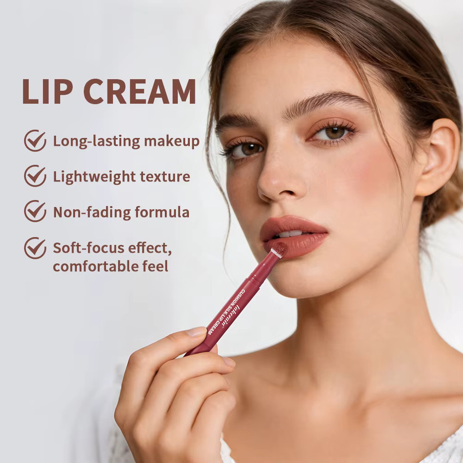 Lakerain Air Cushion Lip Cream 2 IN 1 Lippen- & Rouge-Creme, matt, Unisex - Bild 3