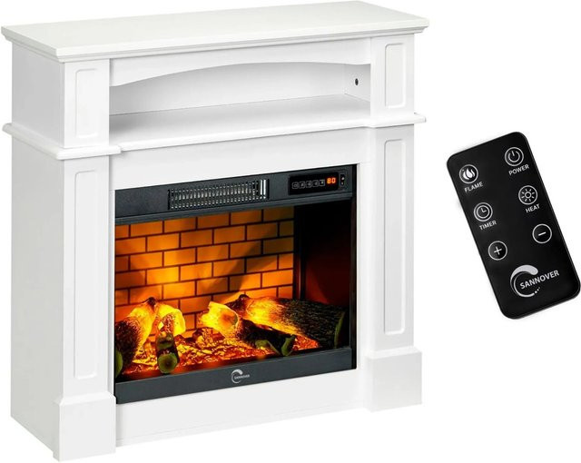 Sannover Elektroofen-Kamin Sifora 2000 W Weiß B/T/H: 80,5 x 30 x 81 cm - Bild 1