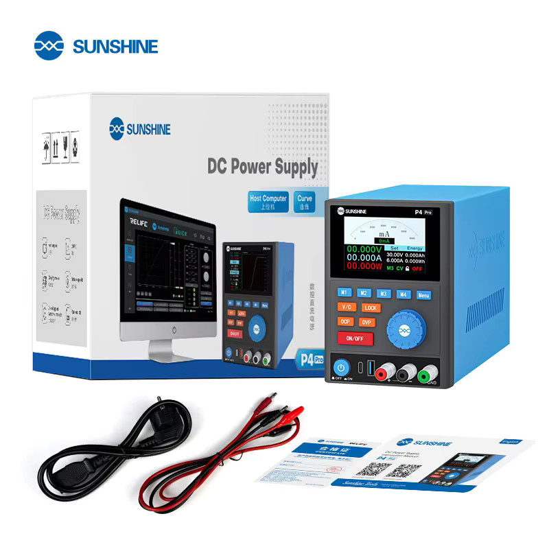 SUNSHINE P4 PRO Intelligentes DC-Geregeltes Netzteil 30V 6A in Blau mit Obercomputer-Kurve für präzise Werte - Bild 4