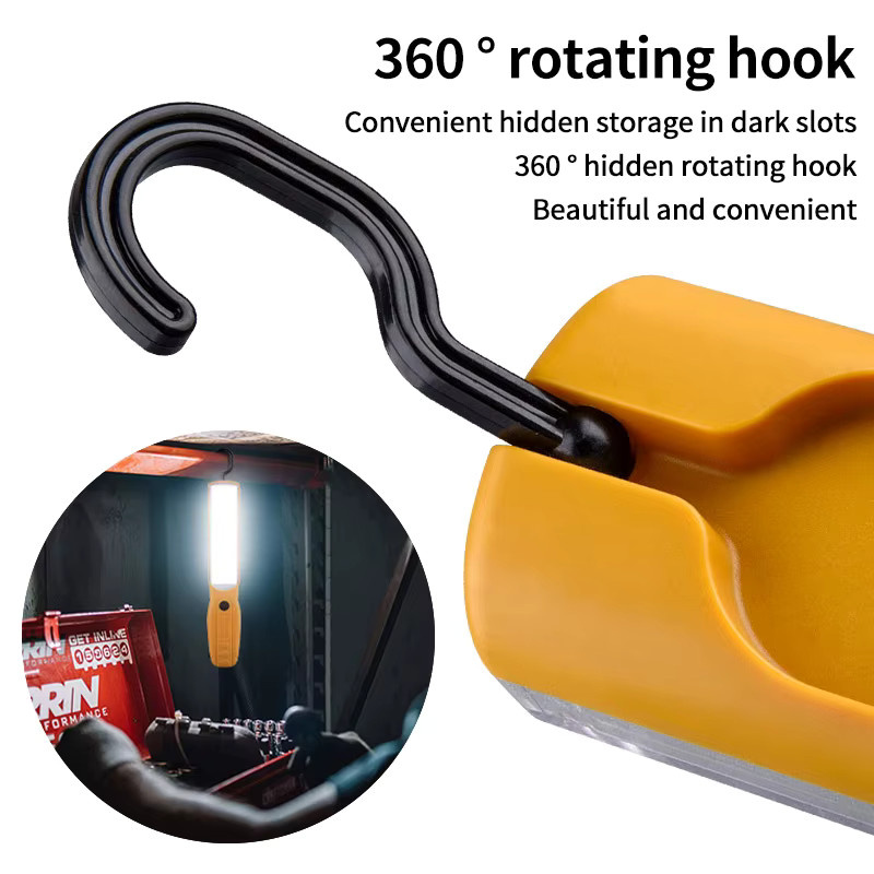 ESMARTER LED COB Arbeitsscheinwerfer mit Magnet und Haken, USB aufladbares tragbares Flutlicht für Camping und Reparatur - Bild 3