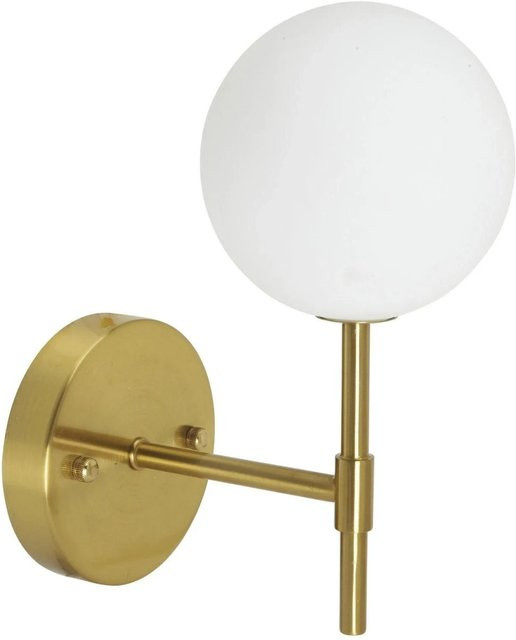 PR Home Sigma S Wandleuchte in Gold mit Opalglas, B/H/T: 25 x 25 x 12 cm - Bild 1