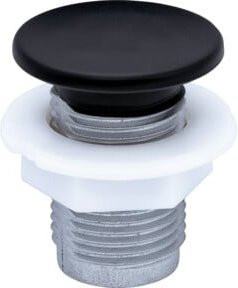 Duravit Ablaufgarnitur mit Blindstopfen in Schwarz, B/T/H: 2,5 x 2,5 x 3,0 cm - Bild 1