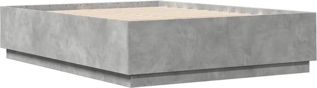 vidaXL Bettgestell modern in Betongrau aus Holzwerkstoff B: 160 cm, T: 200 cm, H: 40 cm - Bild 1