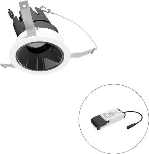 EVN LED-Deckenstrahler F01R09AM0640L38P in Weiß, rund und modern, Einbauleuchte mit verstellbarem Lichteffekt - Bild 1