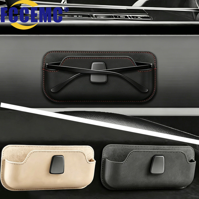 Fccemc Brillenhalter aus Wildleder, Selbstklebender Brillenhalter-Clip - Bild 1