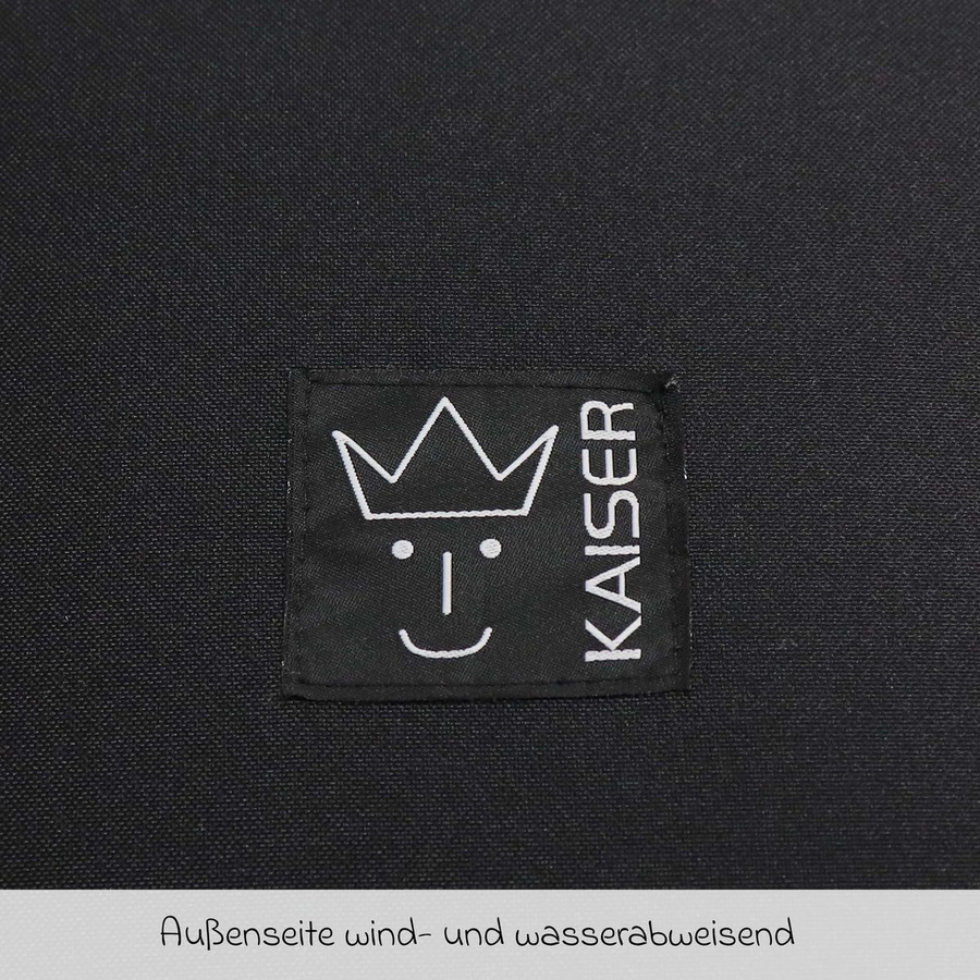 Kaiser Lammfell-Fußsack Love the Nature für Kinderwagen, Buggy und Fahrradanhänger, Schwarz - Bild 5