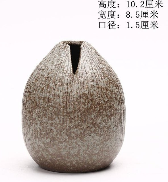 Yiran Furniture Terrakotta-Vase im japanischen Stil aus Keramik für abstrakte Blumenarrangements - Bild 1