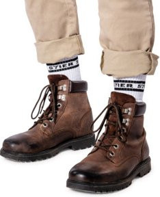 Stier Lederboots in Braun, Größe 47 - Bild 1