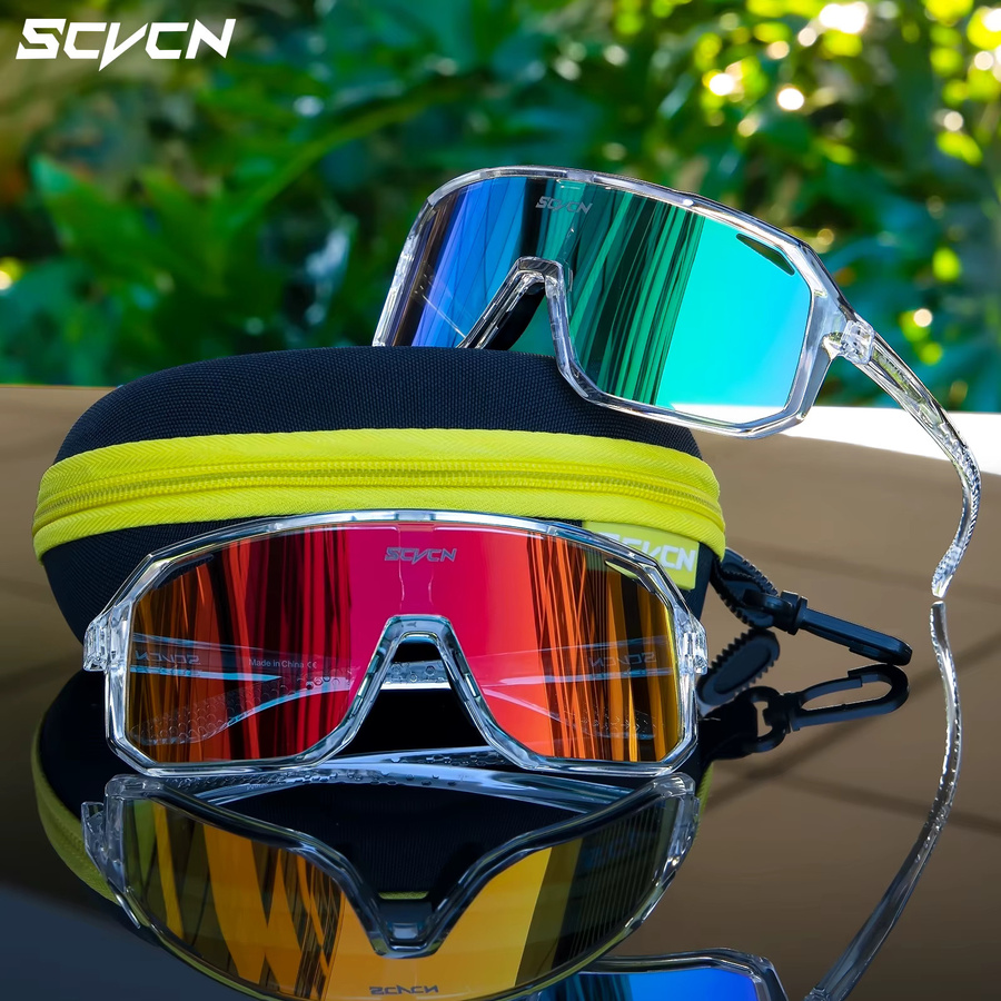 SCVCN Sonnenbrille, Herren, Vollrand, Photochrome, Multicolor, Kunststoff - Bild 3