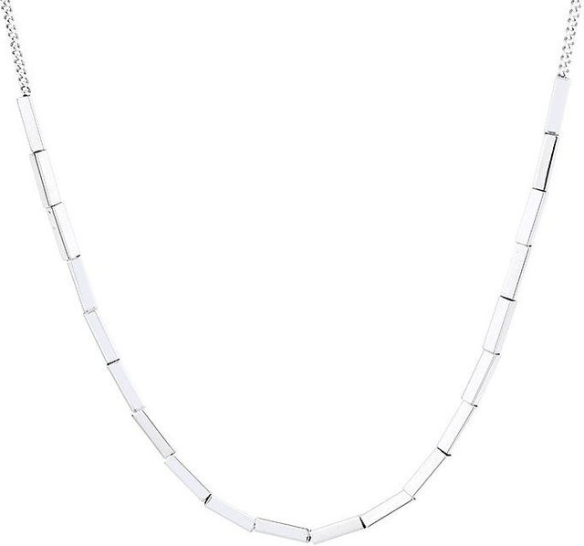 Halskette 925 Sterlingsilber, geometrisch, weiß, Damen - Bild 1