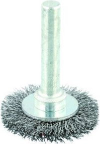 Osborn Rundbürste aus Stahl, Farbe Silber, Durchmesser: 80 mm, Drahtstärke: 6 mm, gewellt - Bild 1