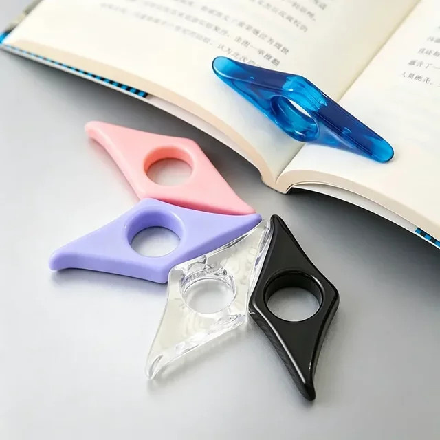 Tragbarer Acryl-Buchseitenhalter als Einhand-Lesehilfe in Transparent und Multicolour - Bild 1