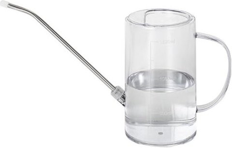 Manjianjing Gießkanne mit langem Ausguss und Skala, transparent, 1,5 Liter - Bild 1