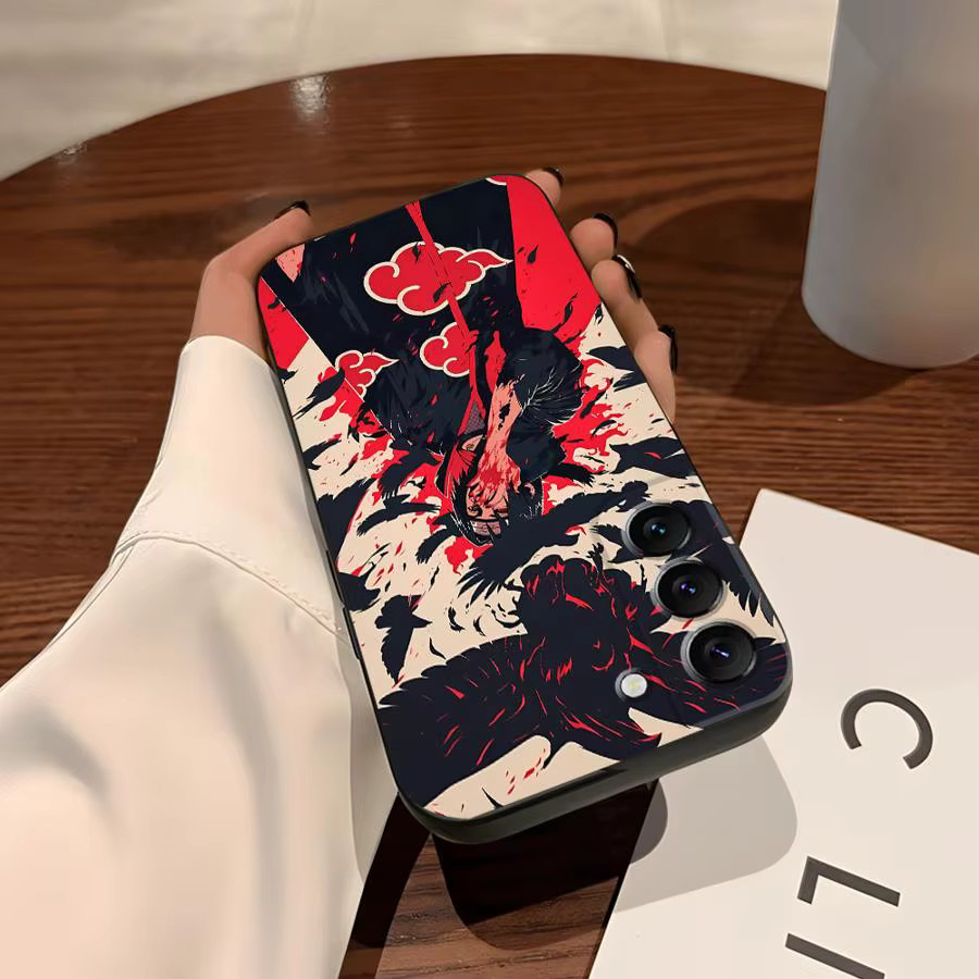 Schwarze weiche Handyhülle mit Anime Naruto Motiv für Samsung Galaxy S25 Edge S24 Plus S23 Ultra S21 FE S20 - Bild 6